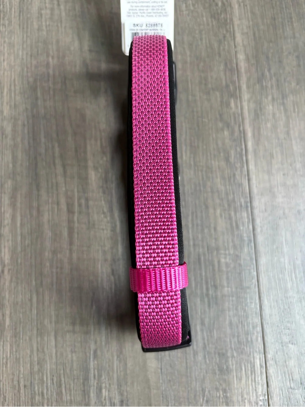 Kong Pink Woven Padded Dog Collar size Large